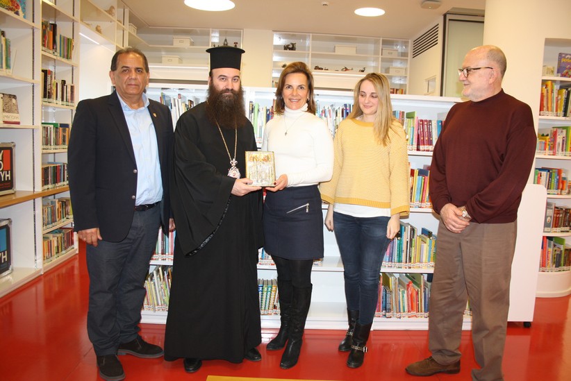 Ο Αρχιεπίσκοπος Ιεραπόλεως κ. Ισίδωρος στη Βιβλιοθήκη Καλαμπάκας...