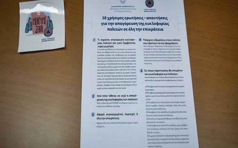 Απαγόρευση κυκλοφορίας: 18 ερωτήσεις - απαντήσεις για τα αυστηρά μέτρα