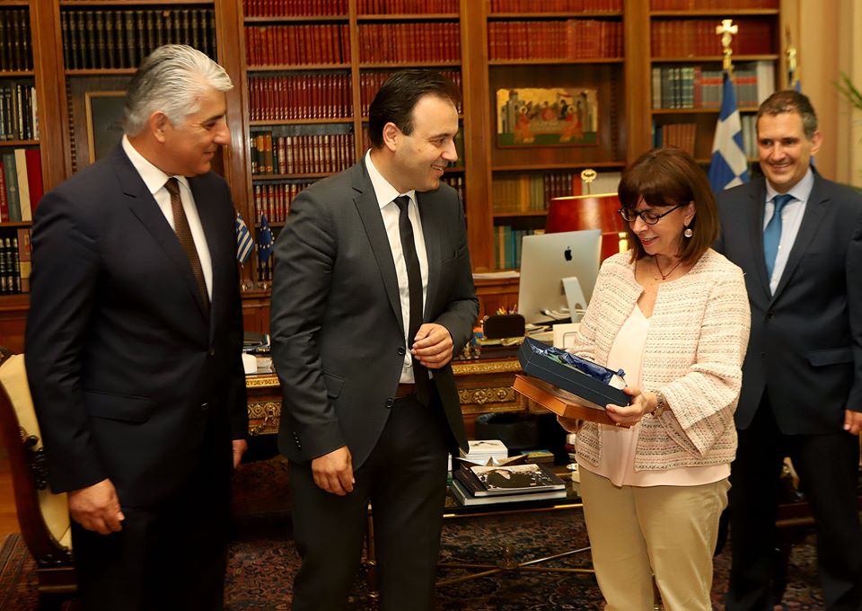 Στην Πρόεδρο της Ελληνικής Δημοκρατίας  ο Πρόεδρος της ΚΕΔΕ και το Προεδρείο της Ένωσης
