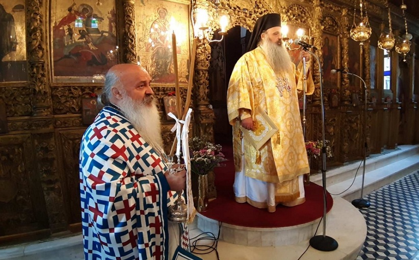 Ο Σεβασμιότατος Μητροπολίτης κ. Θεόκλητος στον ενοριακό ιερό ναό Αγίου Γεωργίου Καστανιάς