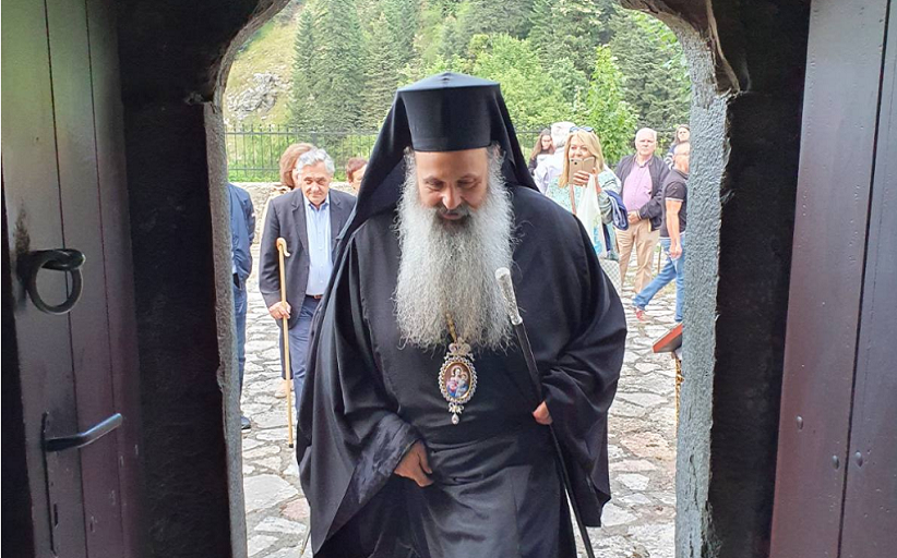 Ο Σεβ.Μητροπολίτης Σταγών και Μετεώρων στην Ιερά Μονή Παναγίας Γαλακτοτροφούσης Ανθούσας