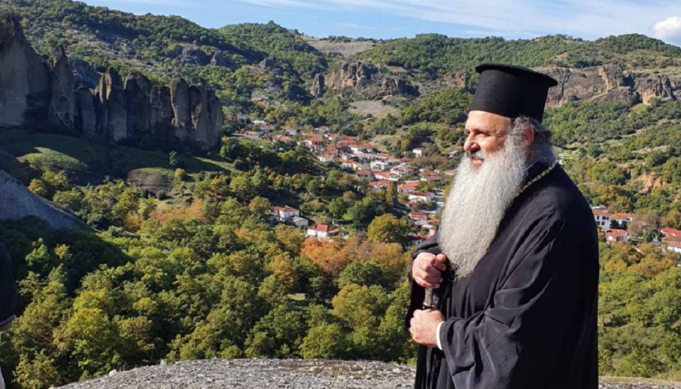 Ο Σεβ. Μητροπολίτης Σταγών και Μετεώρων κ. Θεόκλητος στον Ενοριακό Ιερό Ναό Κοιμ. Θεοτόκου Γάβρου.