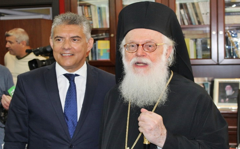 Τηλεφωνική επικοινωνία του Περιφερειάρχη Θεσσαλίας Κ. Αγοραστού με τον Αρχιεπίσκοπο Τιράνων, Δυρραχίου και πάσης Αλβανίας κ.κ. Αναστάσιο