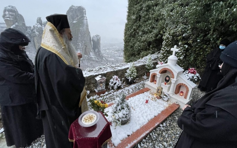 Τελέσθηκε στην Ιερά Μονή Ρουσσάνου Μετεώρων το τεσσαρακονθήμερο μνημόσυνο της μακαριστής πλέον γερόντισσας Φιλοθέης.