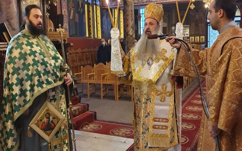Ο Σεβ. Μητροπολίτης Σταγών και Μετεώρων κ. Θεόκλητος στον ενοριακό Ιερό Ναό Αγ. Αθανασίου Αύρας