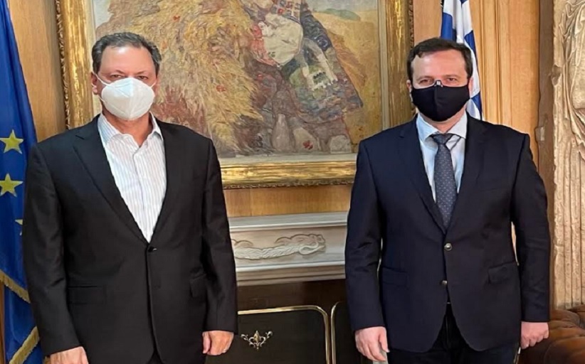 Συνάντησή του Θανάση Λιούτα  με τον Υπουργό Αγροτικής Ανάπτυξης