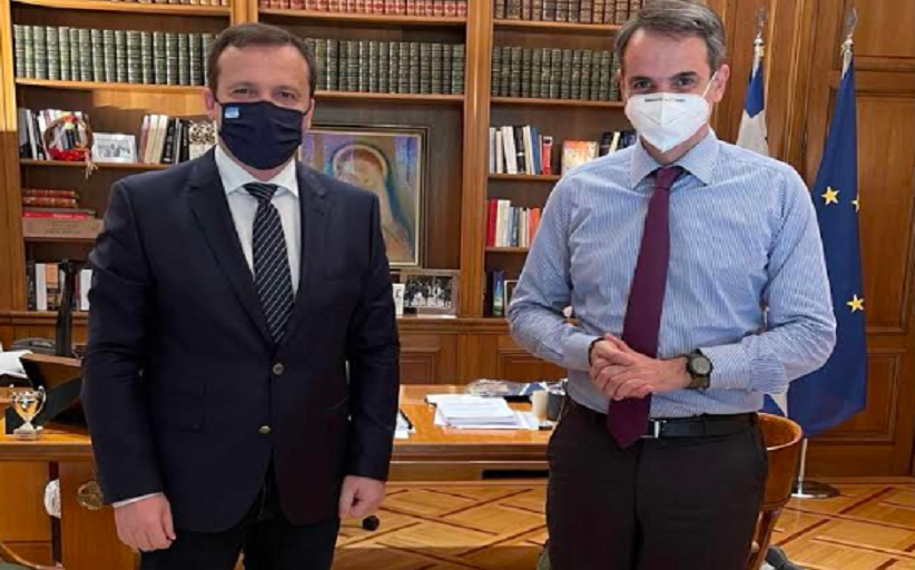 Συνάντηση του Θανάση Λιούτα με τον Πρωθυπουργό Κυριάκο Μητσοτάκη