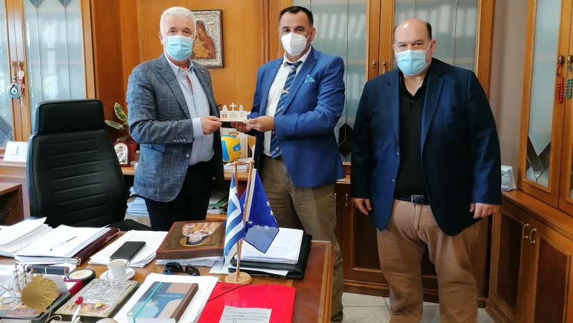 Συνάντηση Δημάρχου Δήμου Μετεώρων με τον Πρόεδρο της Ομοσπονδίας Συλλόγων Ιεροψαλτών Ελλάδος