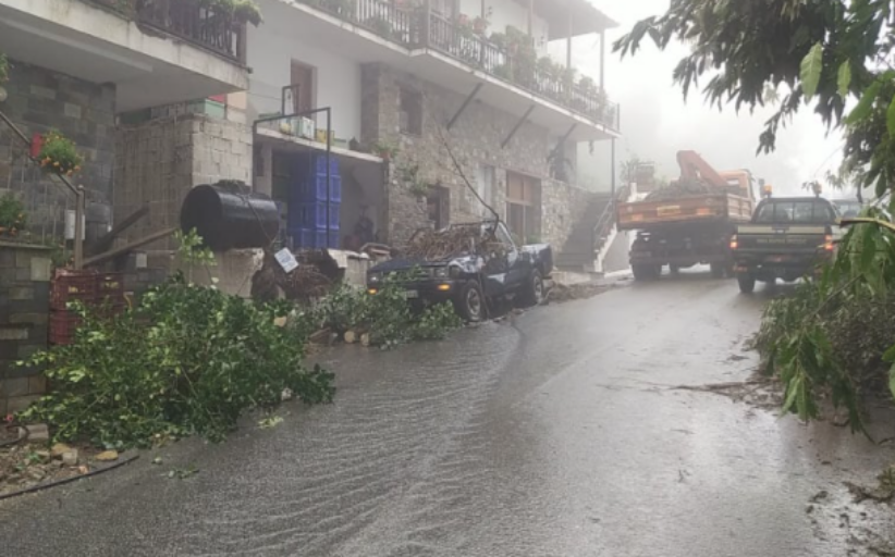  Ρεκόρ βροχής στη Ζαγορά Πηλίου - 700 χιλιοστά σε 72 ώρες