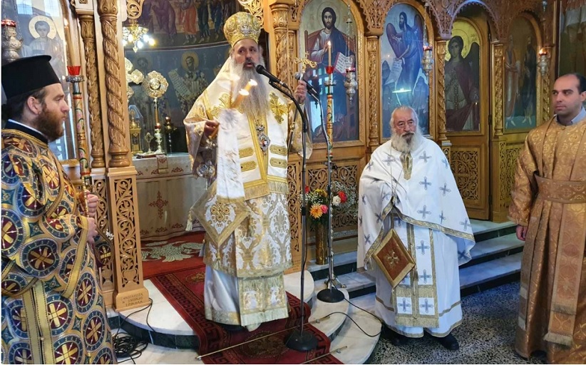 Ο Σεβ. Μητροπολίτης Σταγών και Μετεώρων κ. Θεόκλητος στην Αχλαδέα Καλαμπάκας