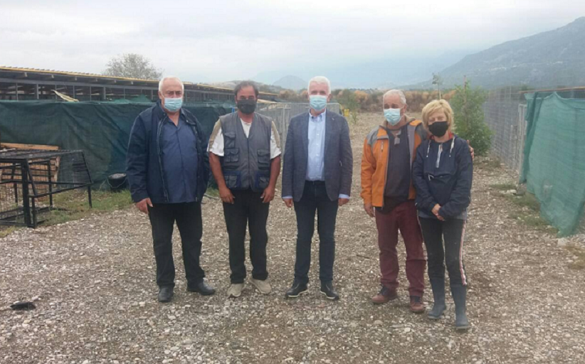 Επίσκεψη του Δημάρχου Δήμου Μετεώρων στον χώρο φύλαξης αδέσποτων ζώων