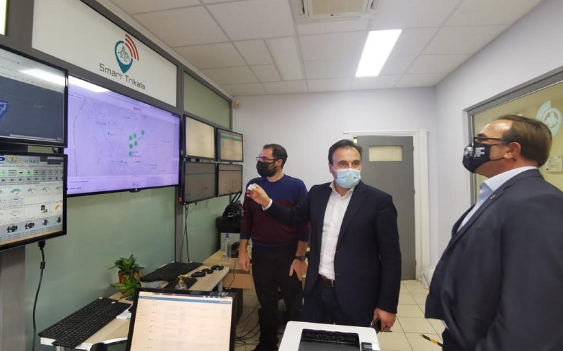 Οι περιβαλλοντικές εφαρμογές του Smart Trikala στη συνάντηση Δ. Παπαστεργίου – Π. Κόκκαλη