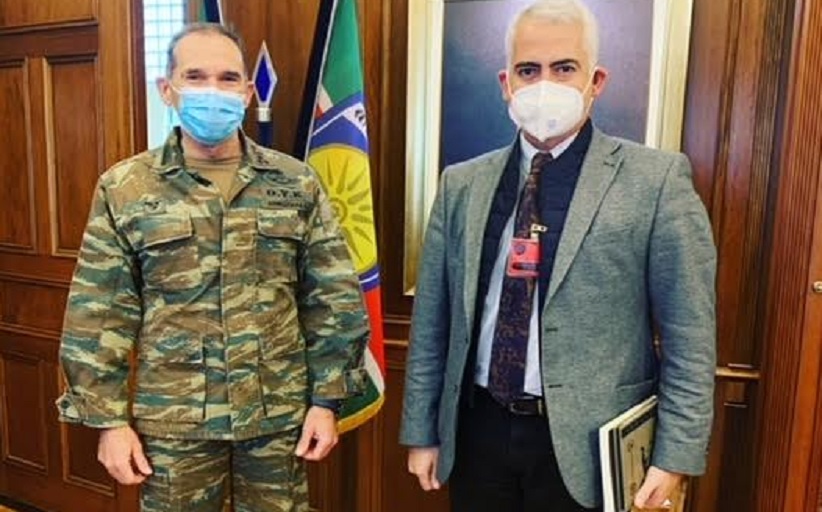 Με τον Διοικητή της 1ης Στρατιάς ο Χρίστος Λιάπης