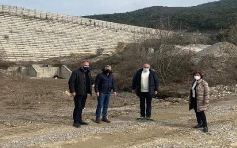 Στο  φράγμα του Ληθαίου ο Περιφερειάρχης Θεσσαλίας, Κώστας Αγοραστός