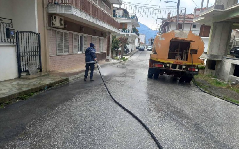 Καθαρισμοί οδών σε Καλαμπάκα και Καστράκι