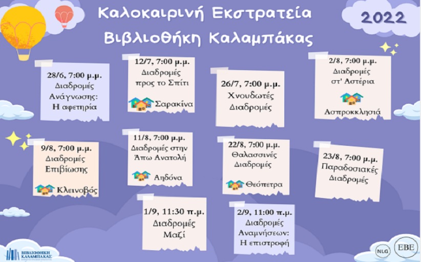 Έναρξη της Καλοκαιρινής Εκστρατείας - Δράσεις και σε χωριά του Δήμου Μετεώρων!