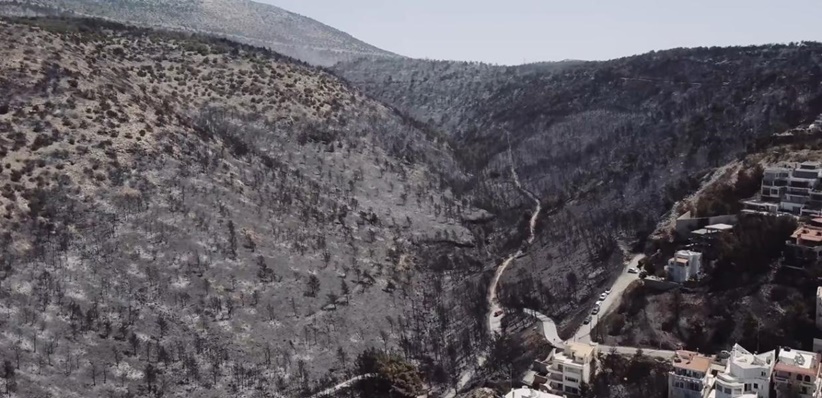 Βούλα Αποκαλυπτικό βίντεο - Το μέγεθος της καταστροφής στον Υμηττό