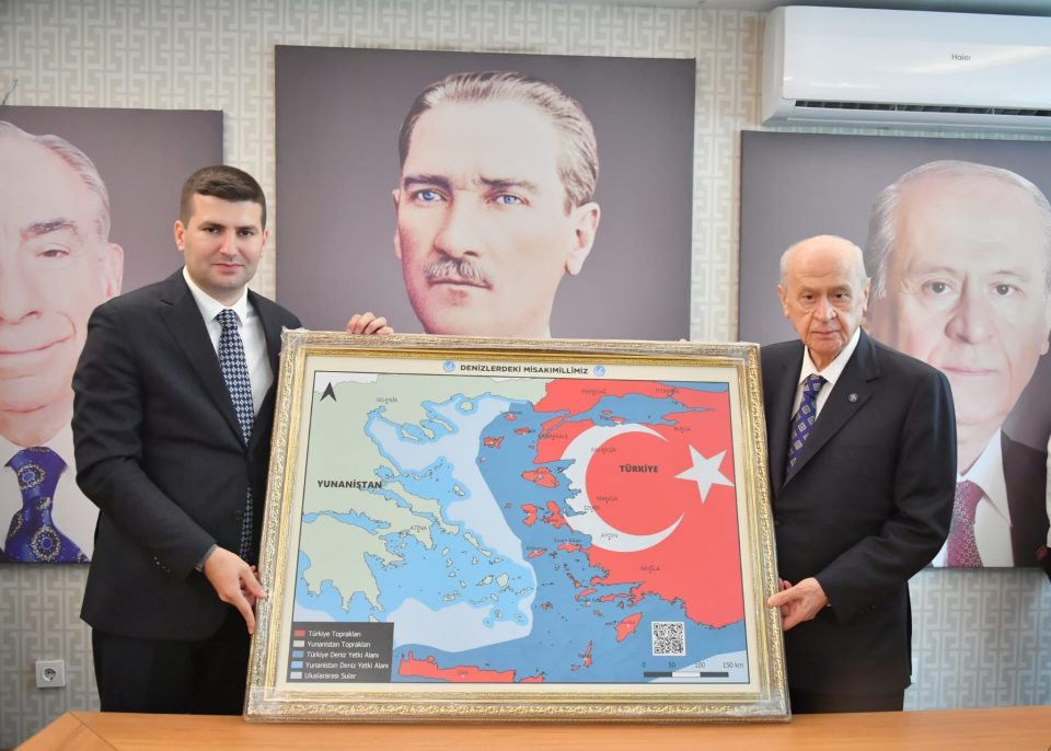 Προκαλεί ο αιματοβαμμένος Γκρίζος Λύκος Μπαχτσελί, βάφτισε το Αιγαίο, τουρκικό