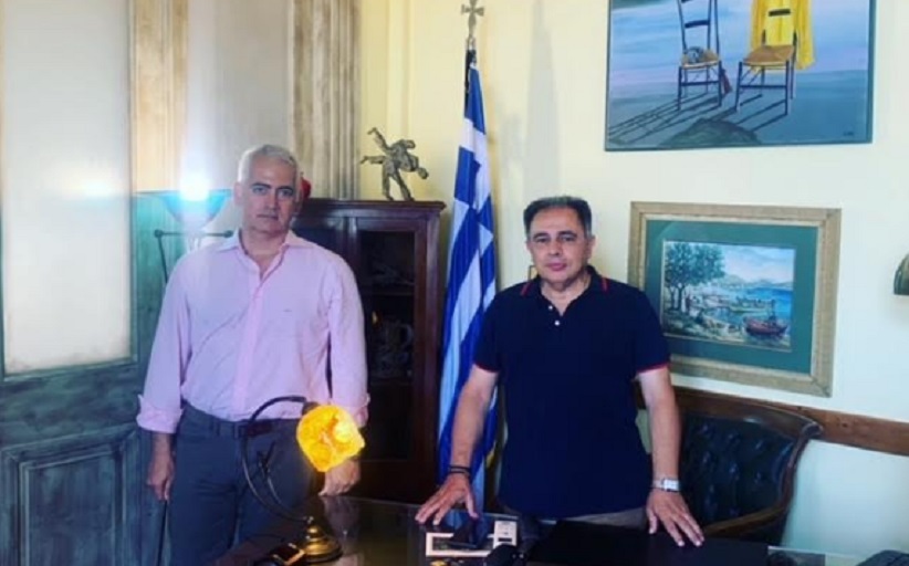 Με τον Δήμαρχο Μυτιλήνης Στρατή Κύτελη ο Πρόεδρος του ΔΣ του ΚΕΘΕΑ Χρίστος Λιάπης
