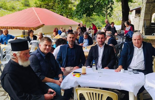 Στον Ασπροπόταμο και πάλι ο Λ. Αβραμόπουλος τίμησε την εορτή του Αγίου Μάμα