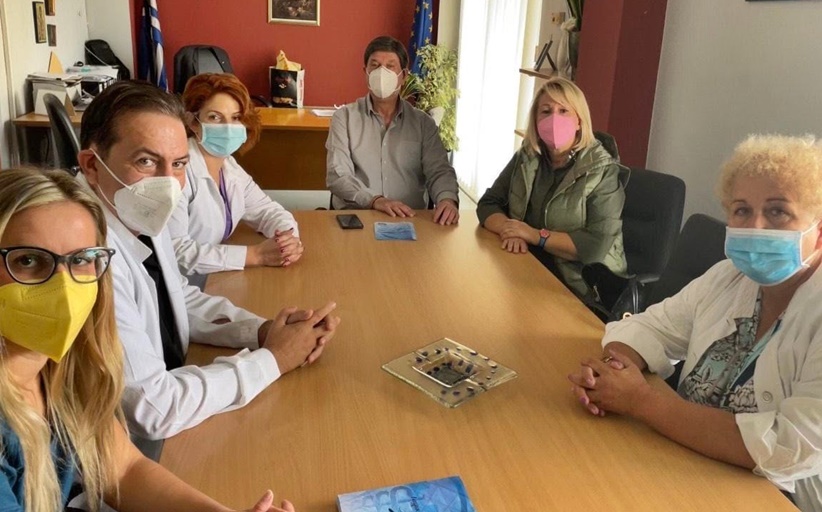 Εκλογές Ιατρικού Συλλόγου: Το Νοσοκομείο επισκέφθηκε η επικεφαλής του συνδυασμού 