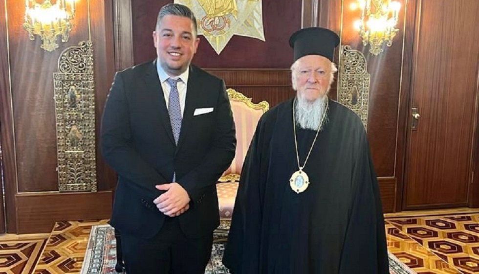 Επίσκεψη στον Οικουμενικό Πατριάρχη πραγματοποίησε ο Πρόεδρος του ΕΟΑΝ, κ. Βαγγέλης Καραμίντζιος