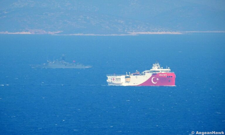 Τουρκία: Μέχρι τη Ρόδο έφτασε το Oruc Reis!