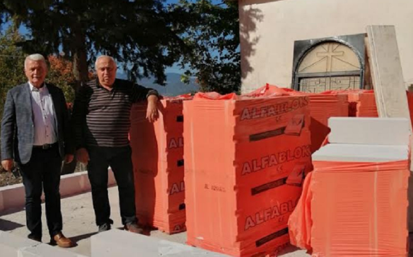 Σε εξέλιξη οι εργασίες για την προσθήκη χώρου για οστεοφυλάκιο στο παρεκκλήσι του κοιμητηρίου Καλομοίρας