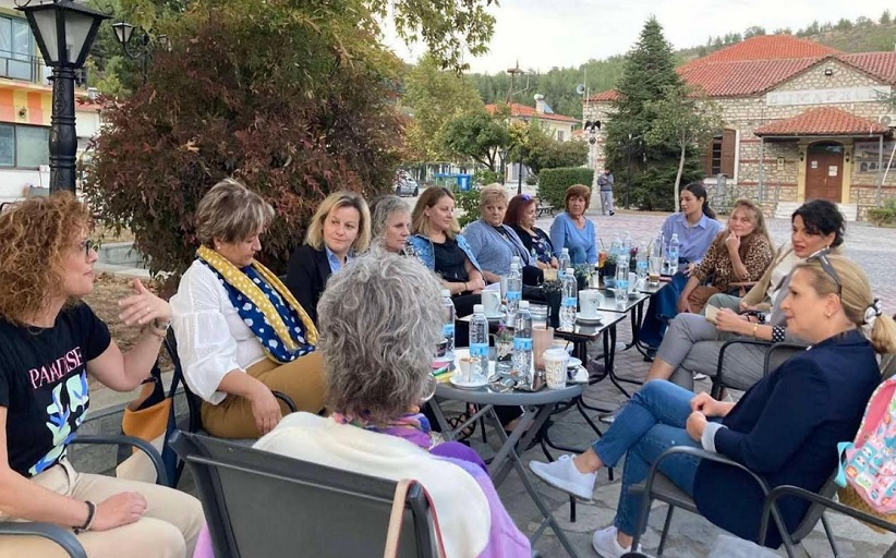 Επίσκεψη στην κοινότητα Βασιλικής του Δήμου Μετεώρων πραγματοποίησε η Μαρίνα Κοντοτόλη