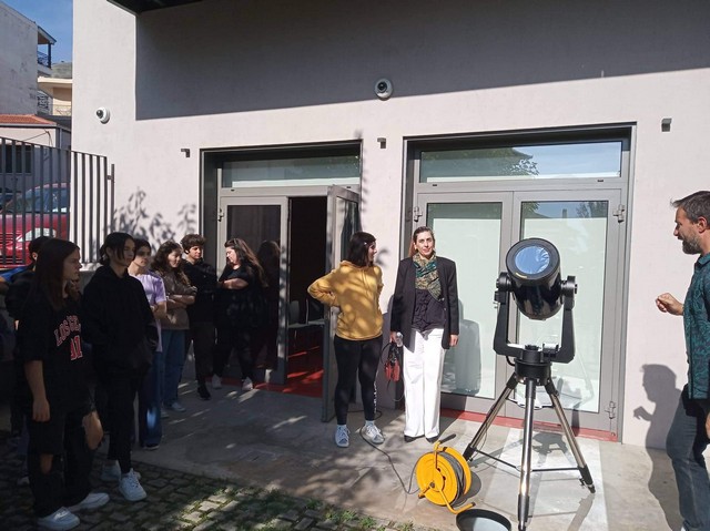 Παρατήρηση του ήλιου με τους μαθητές του 2ου Γυμνασίου