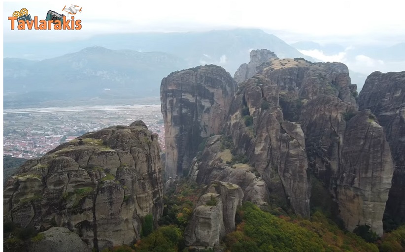 Meteora Greece by drone to the sacred rocks | Μετέωρα - Πτήση στους ιερούς βράχους