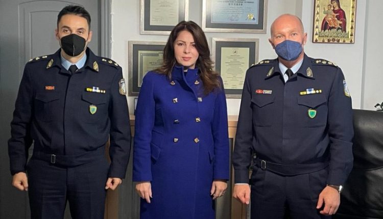 Στην Αστυνομική Διεύθυνση Τρικάλων η Κατερίνα Παπακώστα, μετά την ευχάριστη είδηση της αναβάθμισης του Τ.Α Τρικάλων