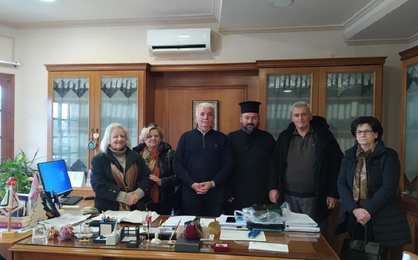 Επίσκεψη Εκκλησιαστικού Συμβουλίου Διάβας  στον Δήμαρχο Μετεώρων