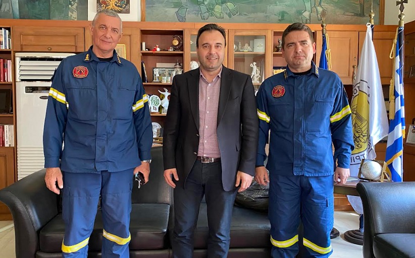 Στον Δήμαρχο Τρικκαίων, νέοι διοικητές πυροσβεστικών  υπηρεσιών στον νομό Τρικάλων