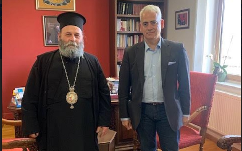 Με τον Σεβασμιώτατο Μητροπολίτη Ιωαννίνων Μάξιμο ο Χρίστος Λιάπης