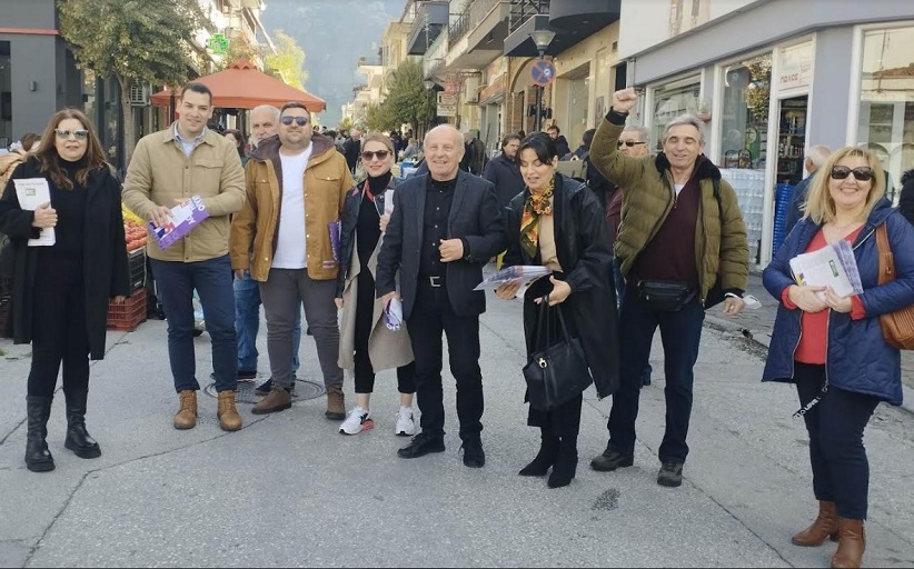 Με τους πολίτες της Καλαμπάκας οι υποψήφιοι βουλευτές του ΣΥΡΙΖΑ-ΠΣ Τρικάλων