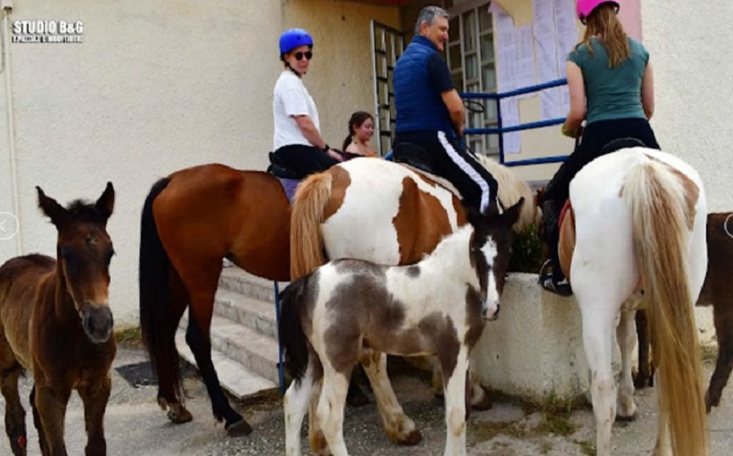 Αγρότης πήγε να ψηφίσει με... άλογο και γαϊδούρι στο Ναύπλιο