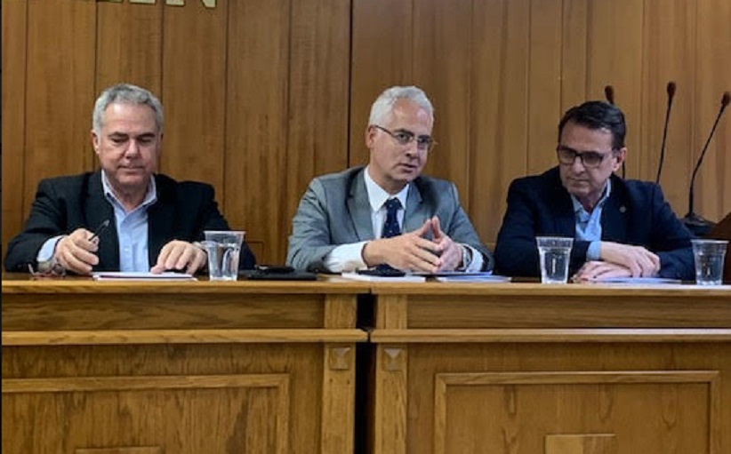 Ο Χρίστος Λιάπης στο πολιτικό “debate” της Ομοσπονδία Επαγγελματιών, Βιοτεχνών και Εμπόρων του νομού Τρικάλων