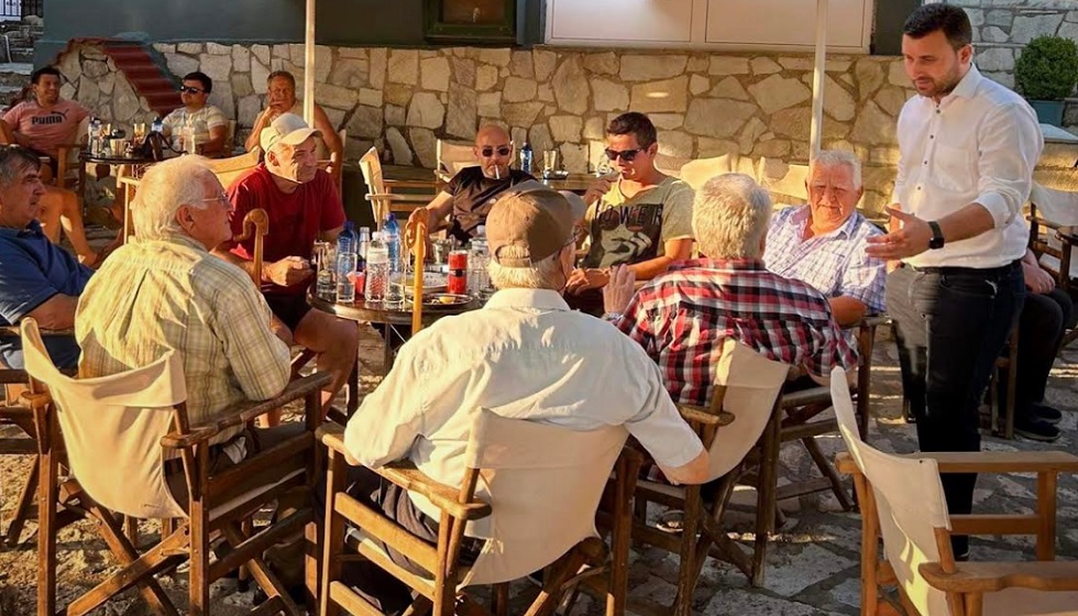 Περιοδεία του Λευτέρη Αβραμόπουλου στα χωριά της περιοχής των Τυμφαίων