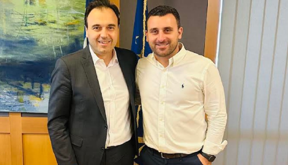 Επίσκεψη του Λευτέρη Αβραμόπουλου στον Υπουργό Ψηφιακής Διακυβέρνησης, Δημήτρη Παπαστεργίου