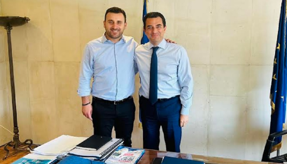 Συνάντηση του Λευτέρη Αβραμόπουλου με τον Υπουργό Ανάπτυξης, Κώστα Σκρέκα