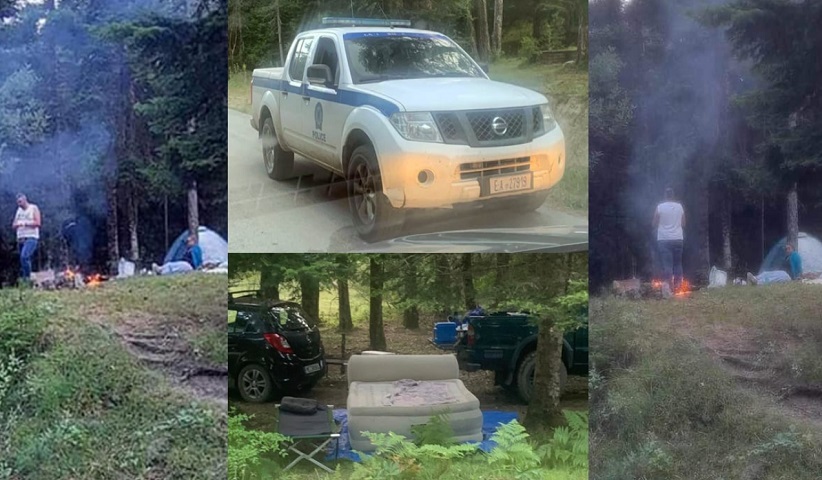 ΄Αναψαν φωτιά για μπάρμπεκιου στη Βάλια Κάλντα!!!