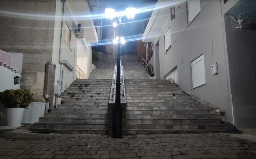 Ανακατασκευή και Φωτισμός Σκάλας στην Οδό Σκαρλάτου που Οδηγεί στον Ναό Κοιμήσεως της Θεοτόκου