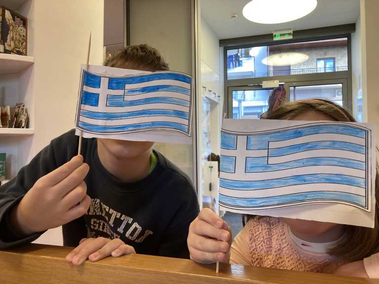 Βιβλιοθήκη Καλαμπάκας:παιδικό εργαστήριο για την επέτειο του ΌΧΙ
