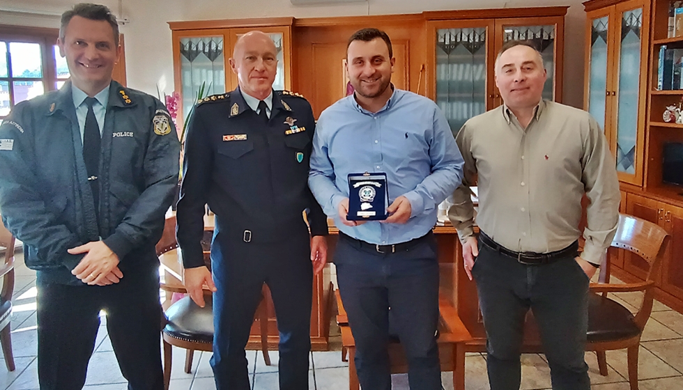 Στο Δήμαρχο Μετεώρων ο Αστυνομικός Διευθυντής Τρικάλων, Δημήτρης Μήτραινας και ο Διοικητής του ΑΤ Καλαμπάκας