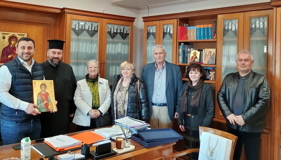 Το Δήμαρχο Δ. Μετεώρων, Λ. Αβραμόπουλο, επισκέφθηκε το Εκκλησιαστικό Συμβούλιο της Διάβας...