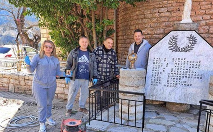 Παρεμβάσεις καθαριότητας στην τοπική κοινότητα της Αηδόνας - Αλλάζει όψη η πλατεία