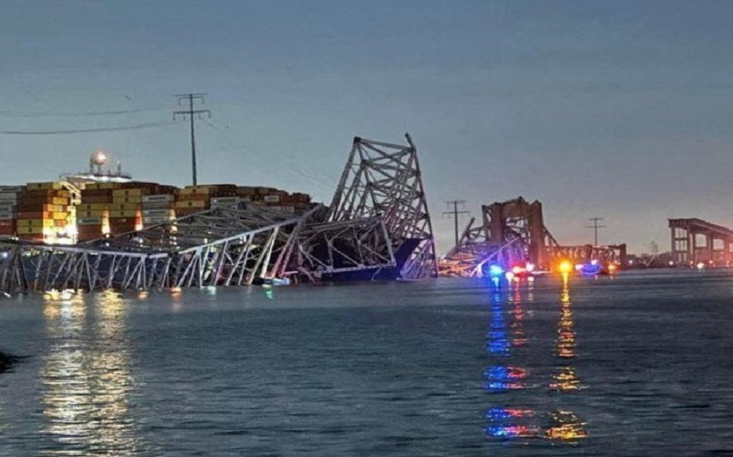 Ασύλληπτο - Κατάρρευση γέφυρας στη Βαλτιμόρη: Φορτηγό πλοίο έπεσε πάνω της, φόβοι για πολλούς νεκρούς