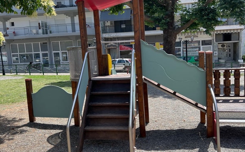 Ανακοίνωση του Δήμου Μετεώρων για την παιδική χαρά της πλατείας Δημουλά