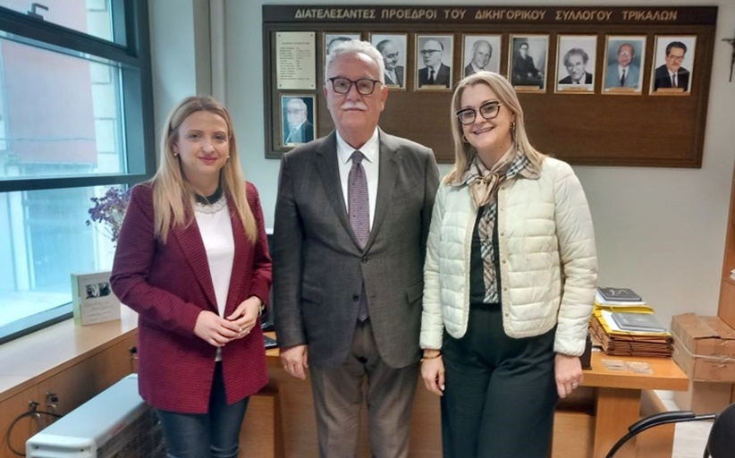 Ενίσχυση συνεργασίας Συμβουλευτικού Κέντρου Γυναικών Δ. Τρικκαίων - Δικηγορικού Συλλόγου Τρικάλων